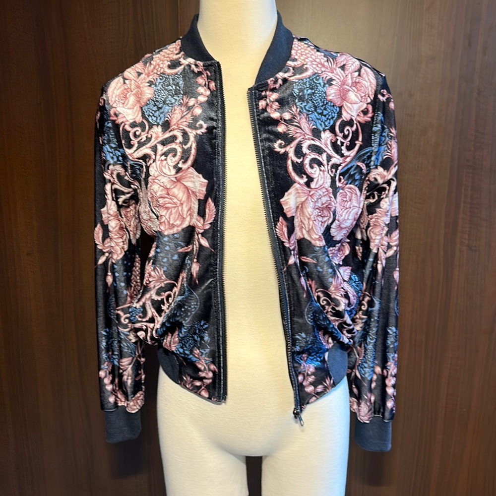 Velvet Jacket with awesome print